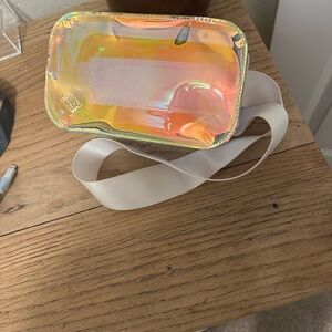 Kendra Scott Iridescent Bag with Cream Strap